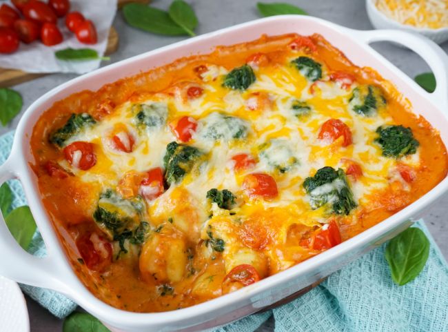 Gnocchi-Spinat-Auflauf